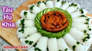 Cách Làm TÀU HỦ KHÌA NƯỚC DỪA Ăn Với Bánh Hỏi Siêu Ngon | Món Chay Ngon Bà Mẹ Quê.
