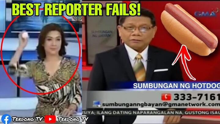 Mike Enriquez funny fail - Pinoy reporter funny moments compilation