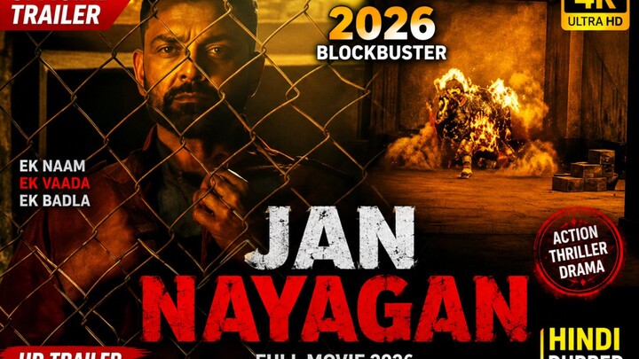 Jana Nayagan (2026) | Full Movie Hindi Dubbed | Thalapathy Vijay | Action Thriller #new2026#VIAJYTHA