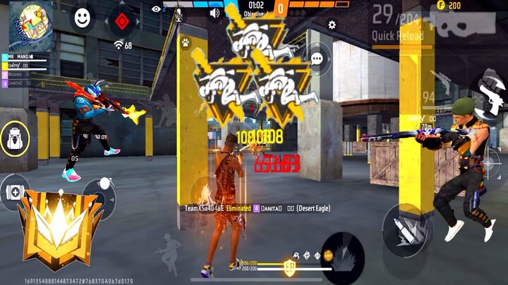 Garena free fire - CS Ranked Gameplay | free fire clash squad | Must Watch | Take And Gaming