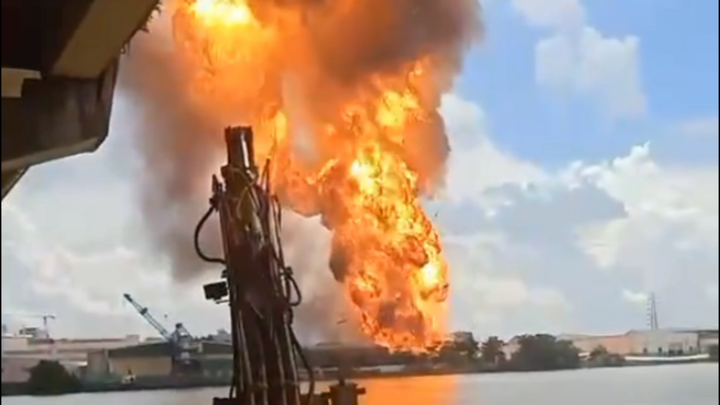 Breaking: An explosion has occurred at a synthetic fiber factory in Zhongtang, Dongguan, Guangdong—f