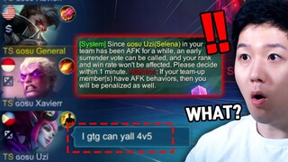 Team Gosu played 4 vs 5 rank game | Mobile Legends Xborg