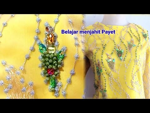 Cara Memasang Payet Batu Swarovski Dan Mutiara Berbentuk Daun