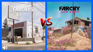 Far Cry New Dawn vs Far Cry 5 Map Comparison Side by Side