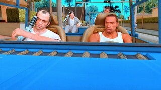 GTA San Andreas - CJ Feat Franklin Michael & Trevor | Mission Drive-By