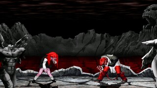 KOF MUGEN: O.AKIHA YAGAMI VS TEAM IORI OROCHI