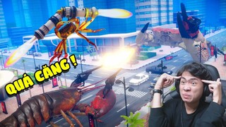 ĐẤU TRƯỜNG CUA HOÀNG ĐẾ PHIÊN BẢN SIÊU THỰC ... CÓ THÊM DAO VÀ SÚNG !!! (Pobbrose Fight Crab) ✔