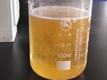 The reaction in the waste liquid tank turned out even more successful than the one in the reaction v