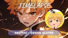 Gambar Zenitsu Demon Slayer | Tampilan Penakut Tapi OP Parah ⚡