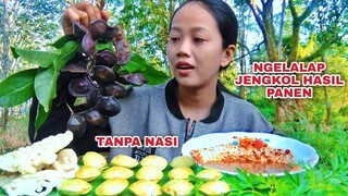 LALAPAN JENGKOL MENTAH TANPA NASI#mukbanglalapan#jengkolmentah#makanjengkolmentah#eatingshow