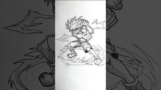 Speed Drawing Killua Stick- man #shorts #anime #drawing #hunterxhunter