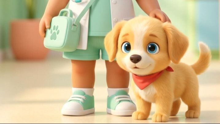 The Tiny Vet and the Brave Puppy