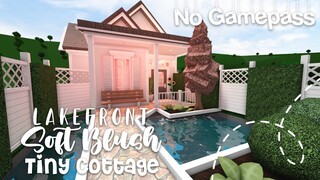 Minami Oroi Bloxburg Speedbuild and Tour No Gamepass Budget Soft Blush Lakefront Tiny Cottage