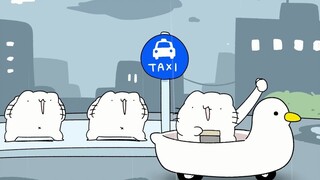 Hoạt hình về mèo và mèo からめる với 300 triệu lượt xem trên Youtube là đây! Lên xe mèo này! Taxi 【KARAM