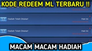 KODE REDEEM ML 2020 TERBARU | TG: DIAMOND, SKIN, GRATIS, MOBILE LEGEND, MOBILE LEGENDS, HARI INI ML