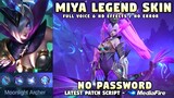 Miya Modena Butterfly Legend Skin Script No Password | Full Sound & HD Effects | Mobile Legends