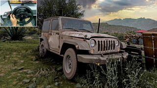 Rebuilding Jeep Wrangler Rubicon - Forza Horizon 5 | Thrustmaster T300RS + TH8A Shifter Gameplay