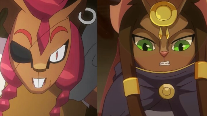 You mean, these two characters are from the same anime, right? Is this the right style?