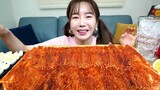 EXTREME Spicy 🔥 Enoki Mushrooms With Fire Buldak Sauce Recipe Mukbang ASMR Ssoyoung