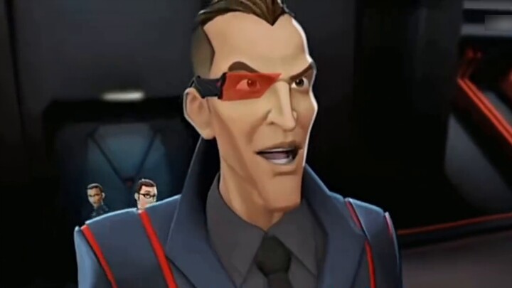No, buddy? Whose good guy beats up TV boss in the third episode?! [Super Power Armor] - Villain's Co