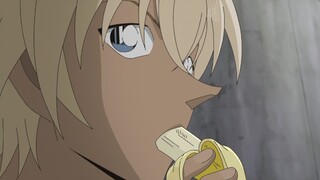 Amuro Toru's contrast is cute, gentle and handsome, and Toru, who fights while eating bananas, is really tempting! [ Detective Conan Zero's Daily ]