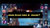 Adel JKT48 & Amanda JKT48 Main Mode Brawl Mobile Legend! | Valkyrie48