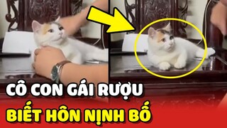 "CON GÁI RƯỢU" biết HÔN NỊNH bố khiến ai cũng ghẹn tị 😍 | Yêu Lu