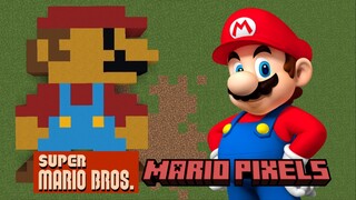 Build Pixel Art Mario in Minecraft!