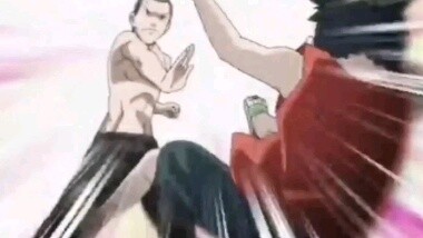 The daily routine of a father educating his son on Kung Fu