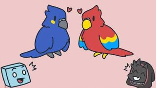 【สุก/สเคฟาโล】นกแก้วน่ารักของบลูเบอร์รี่และสตรอเบอร์รี่ Skeppy และ Bad