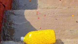 Stairwell Bottle Roll Puzzle Unveiling Moment