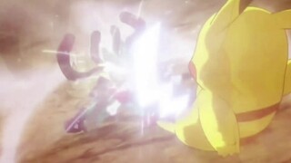 "Pikachu!, use Behemoth Slash!" "Pikachu~Pika!!" Cang Xiang:Σ(￣ロ￣ll) Pikachu-"Iron Tail"