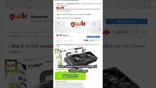 GamerWK lagi ngadain GIVEAWAY dengan hadiah yang bikin NGILER 🤤! Cek link di komen!