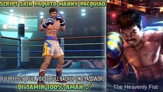 Script Skin Paquito Manny Pacquiao Full Efeect No Password Patch Terbaru  | Mobile Legends