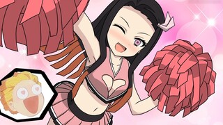 [ Demon Slayer ] Demon Slayer fanfiction, Nezuko is a cheerleader, Zenitsu's Lightning Breathing kno