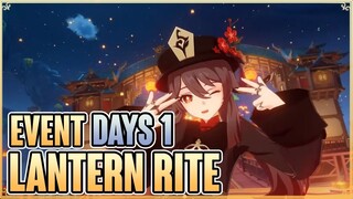 Event Days 1 Lantern Rite - Genshin Impact 3.4