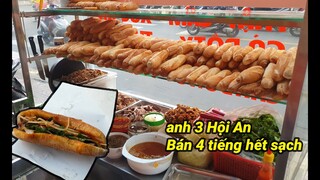 Xe bánh mì Anh 3 Hội An size nhỏ nhưng có võ, bán 4 tiếng hết sạch