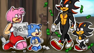 Baby Sonic Vs Model Baby Shadow - Sorry Baby Sonic!!! - POOR SONIC LIFE | Crew Paz