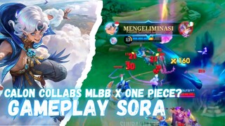 Hero MLBB Sora calon collabs sama anime One Piece ⁉️Ini Gameplaynya‼️