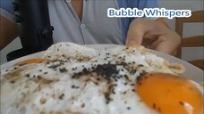 Extreme Eating & Slurping Sounds - Spicy Udon, Fried Eggs And Chrysanthemum Tea