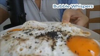Extreme Eating & Slurping Sounds - Spicy Udon, Fried Eggs And Chrysanthemum Tea