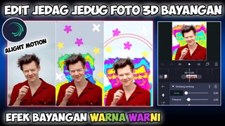 CARA EDIT JEDAG JEDUG FOTO 3D EFEK BAYANGAN WARNA WARNI DI ALIGHT MOTION