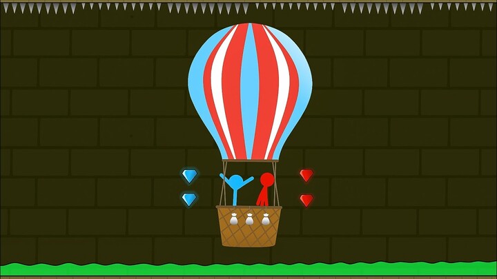 Watergirl and Fireboy , Stickman Animation - ( Part 16 Forest Temple Parkour )