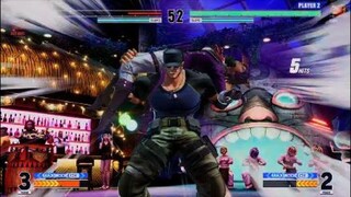 KOF15　拳皇クラーク　鬼の投げコンボ　どこからでも超必殺投げ