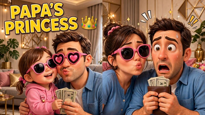 PAPA'S PRINCESS 👑 Same Trick, Different Result! Dad's Wallet Knows 😂 | 肯尼亚爸爸的小公主