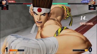 KOF15　世界1位アンヘル　目の前で消えてからのコンボ　最強ジョー東　40Hitクライマックスコンボで決める