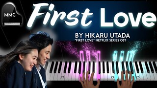 First Love by HIkaru Utada  piano cover / tutorial + sheet music + lyrics
