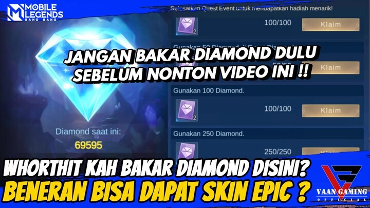 EVENT DIAMOND VAULT MOBILE LEGENDS !! SEBERAPA WORTHIT !!