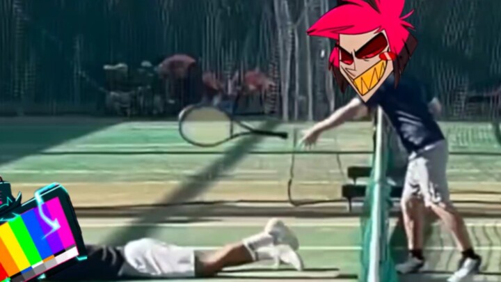 Klik di sini untuk menonton Luden bermain tenis