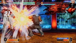 KOF15　ブラックリョウサカザキ　21Hit一撃必殺コンボ　単純にカッコよすぎる…